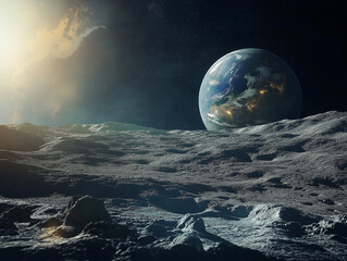 From moon Surface to Earth