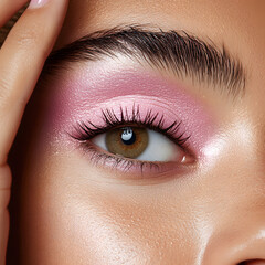 Fototapeta premium Elegant High-Fashion Beauty Portraits with Radiant Skin, Glamorous Makeup, and Luxurious Skincare Glow.