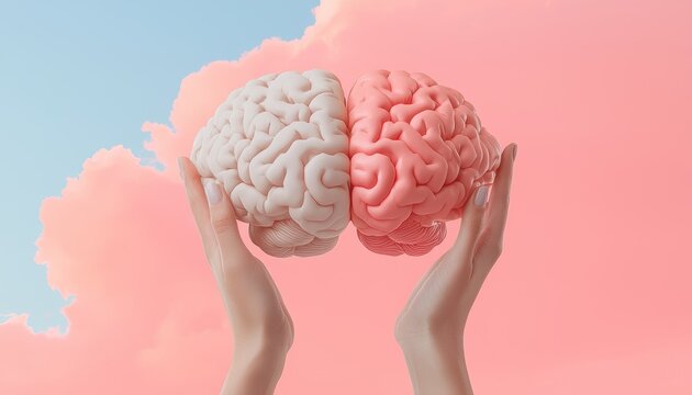 The Creative Engineer, A depiction of both sides of the brain working together, symbolizing a fusion of technical skills and artistic flair.