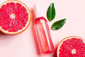 Body mist spray with grapefruit citrus