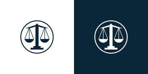 Attorney and law logo.modern design.