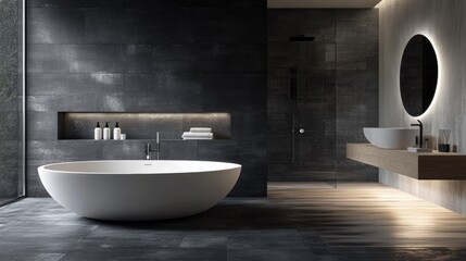 modern bathroom design concept