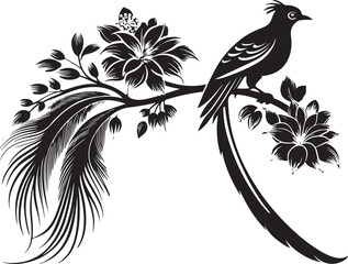 Fototapeta premium quetzal bird vector illustration transparent background