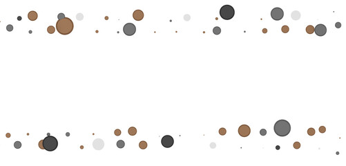  Colorful confetti on white background