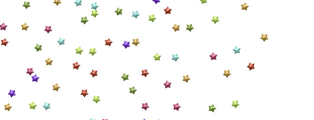 Stellar Symphony: Embark on a Visual Journey with 3D Colorful Stars Rain