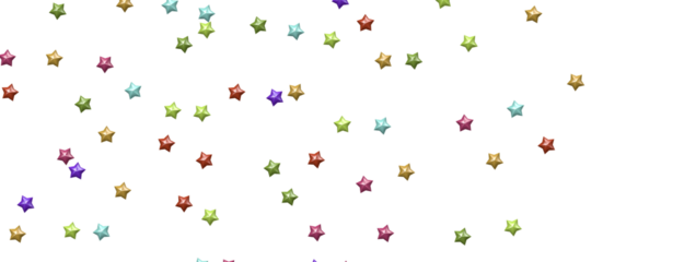 Stellar Symphony: Embark on a Visual Journey with 3D Colorful Stars Rain