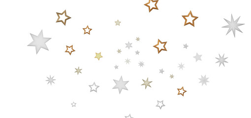 A simple but captivating image of golden and white stars scattered on a dark background, evoking a sense of celestial wonder and cosmic beauty.