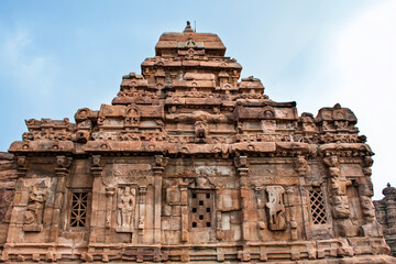 Fototapeta premium Rear view of 7th century ancient Galgantha temple at Pattadakal