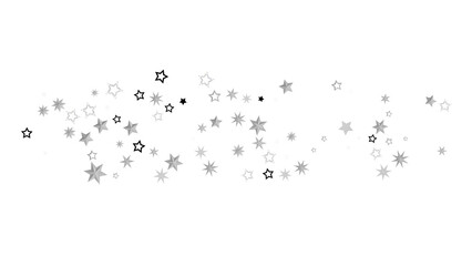 A beautiful abstract background with shimmering silver stars against a black backdrop.