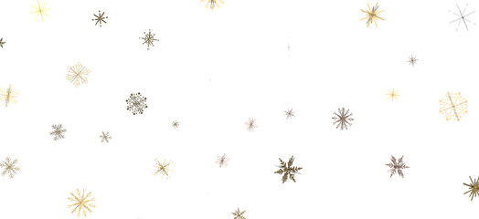 Festive Snowstorm: Magnificent 3D Illustration Showcasing Falling Christmas Snowflakes
