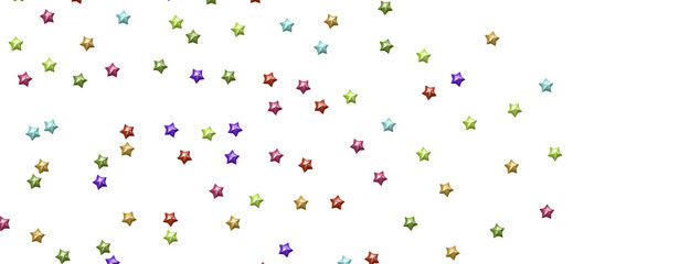Dazzling Delight: Witness the Brilliance of a 3D Colorful Stars Downpour