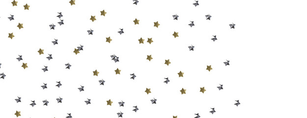 XMAS stars background, sparkle lights confetti falling. magic shining Flying christmas stars on night