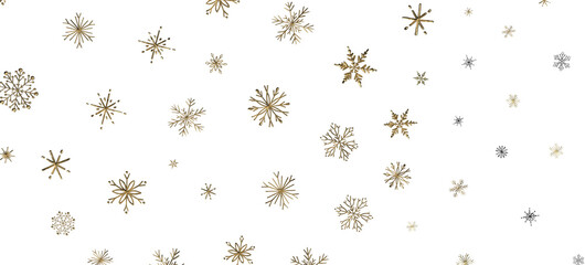 Snowflake Bliss: Striking 3D Illustration Showcasing Falling Holiday Snowflakes