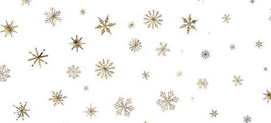 Winter Snow Showers: Spectacular 3D Illustration Showcasing Falling Christmas Snowflakes