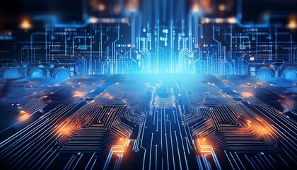 Advanced Neural Paths in Futuristic Style