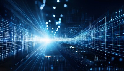 Complex Neural Web in Futuristic Style