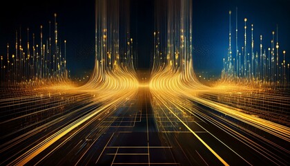 High-Tech Neural Pathways in Vibrant Colors