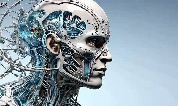 Brain-computer interface artificial intelligence bionic human concept
