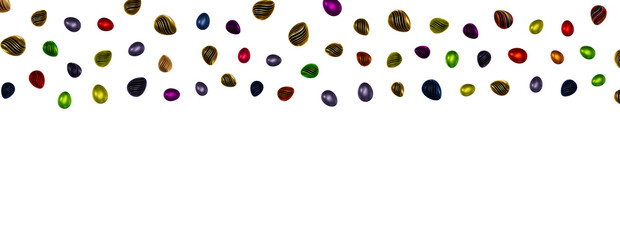 Perfect colorful handmade easter eggs