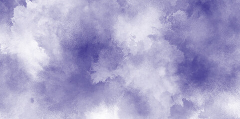 abstract Soft purple texture with gentle gradients, purple background with white center and old vintage texture, transparent clouds in the sky toned purple, Watercolor painting on canvas with  white.