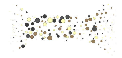 Cascading Splendor: Striking 3D Illustration Showcasing a Dazzling gold Confetti Display