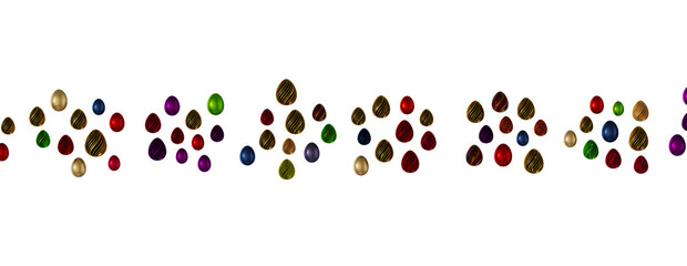 Perfect colorful handmade easter eggs