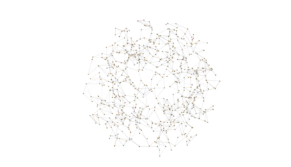 abstract lines with dots over dark background.