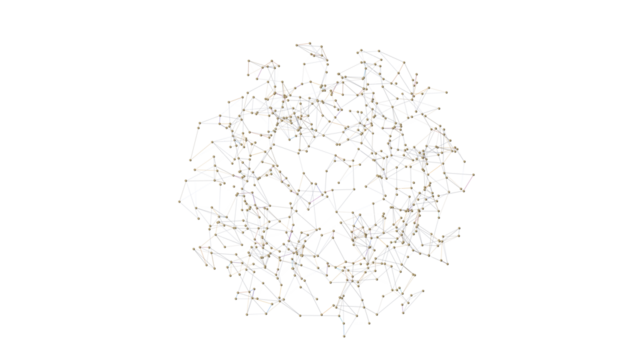 abstract lines with dots over dark background.