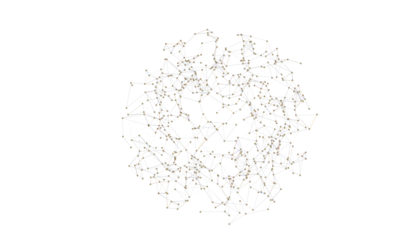 abstract lines with dots over dark background.