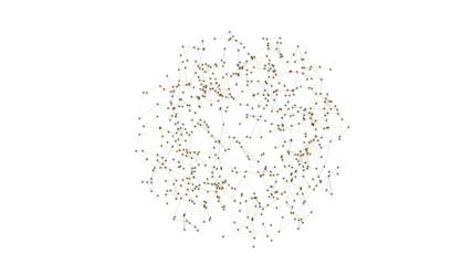 abstract lines with dots over dark background.