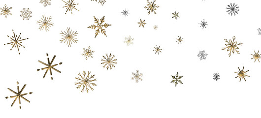 Abstract Gold Star Falling Soft Focus Background, 3D rendering.
