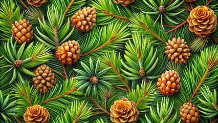 Fototapeta premium pattern with cones