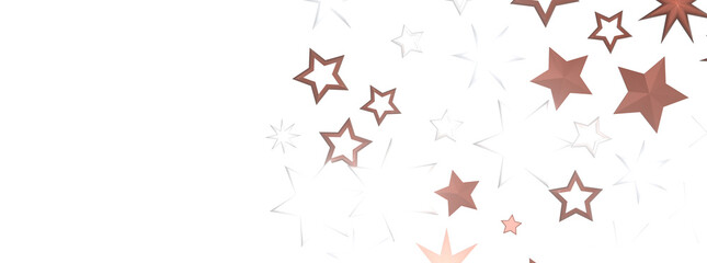 Descendant Christmas Constellations: Mind-Blowing 3D Illustration of Falling Festive Star Patterns