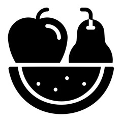 fruits glyph icon