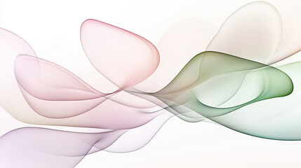 Leichte transparente Formen in pastellfarbenem Farbverlauf, abstrakte Leichtigkeit
