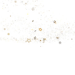 Abstract Golden Glitter on Black Background