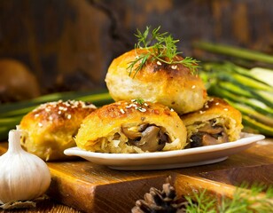 Paszteciki z kapusta i grzybami