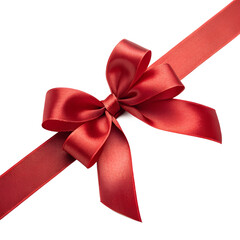 Luxurious red Ribbon and Bow – Perfect for Elegant Gift Wrapping and Special Occasions.