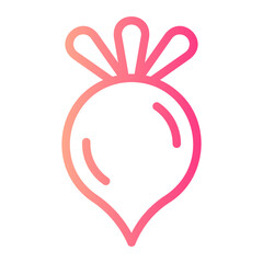 Obraz premium beet gradient icon