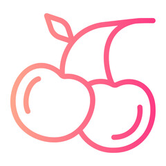 cherry gradient icon