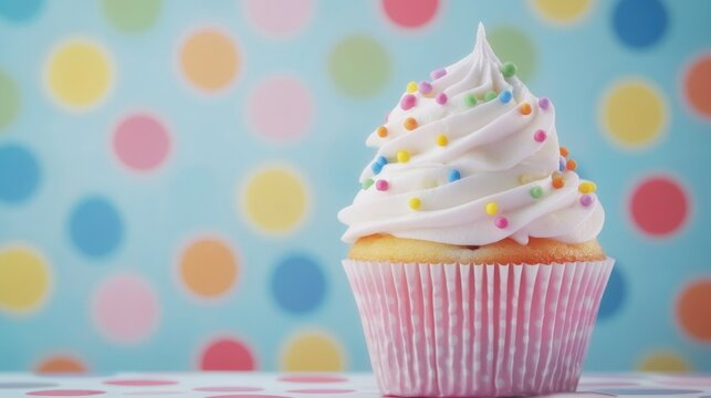 Delightful Cupcake with Sprinkles