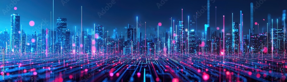 Poster dynamic power flow management smart city digital visual urban environment futuristic viewpoint ai al