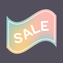 Sale promotion sticker in retro style