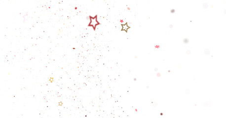XMAS stars background, sparkle lights confetti falling. magic shining Flying christmas stars on night