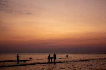 a purple and pink sky with a purple and purple sunset