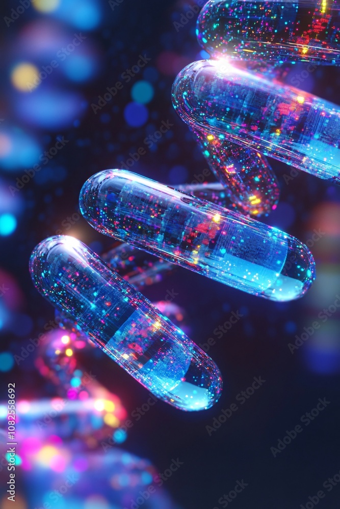 Poster nanorobots building dna structure with artificial intelligence