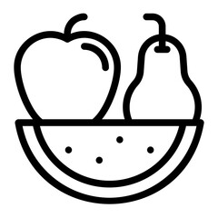fruits line icon
