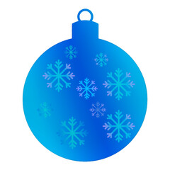 blue christmas ball