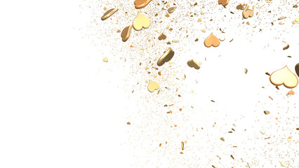 Obraz premium 3d hearts