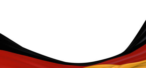 The colors of the German flag waving proudly